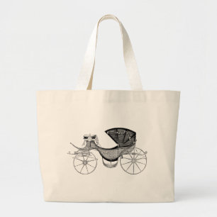 Antique Finare Carriage Totebag Jumbo Tygkasse