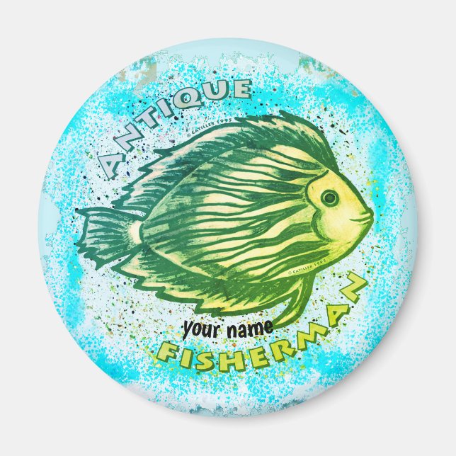 Antique Fisherman Magnet (Framsidan)