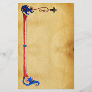 ANTIQUE FLORENTINE PARCHMENT BREVPAPPER