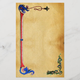 ANTIQUE FLORENTINE PARCHMENT BREVPAPPER