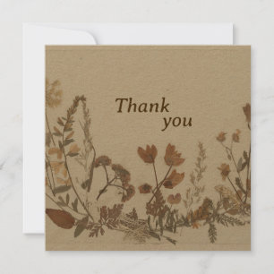 Antique Flower Collage Tack Kort