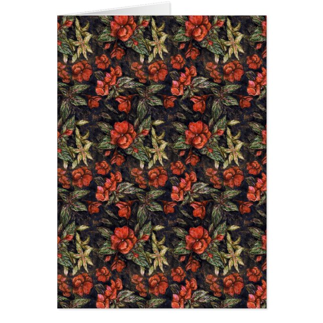 Antique Flowers av Alexandra Cook alias Linandara Hälsningskort (Framsidan)