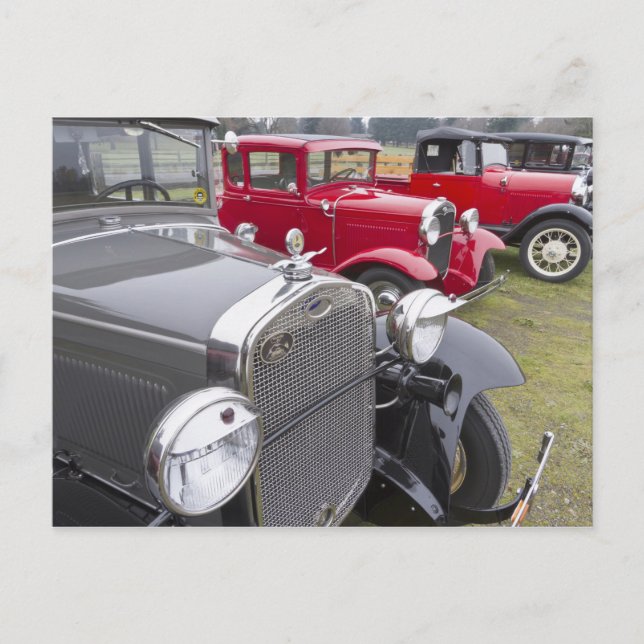 Antique Ford-bilar Vykort (Framsida)