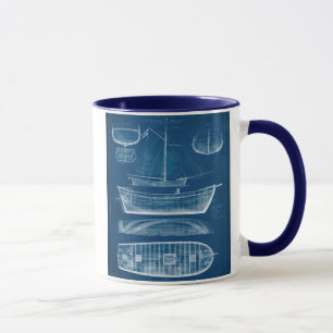 Antique Frakt Blueprint II Mugg