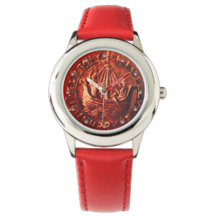 ANTIQUE FRAKT,GALLEON Red Vax Seal Armbandsur