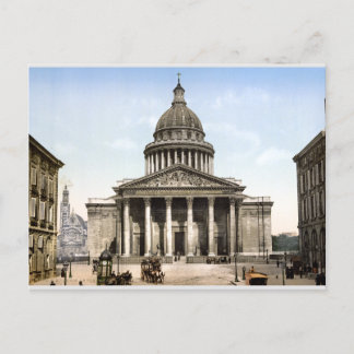 Antique Frankrike street scen c1900, Pantheon, Par Vykort