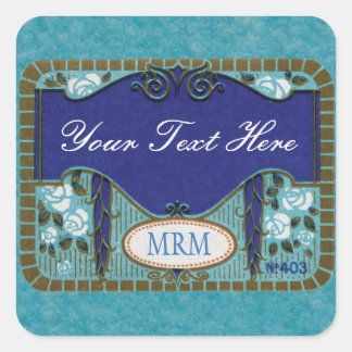 Antique Fransk Lavender Soap Blank Fyrkantigt Klistermärke