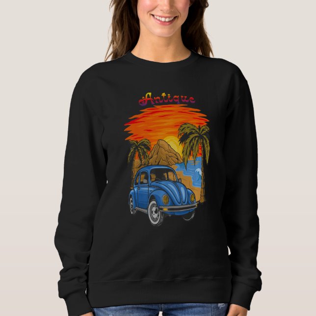 Antique Funny Car Graphic T Shirt (Framsida)