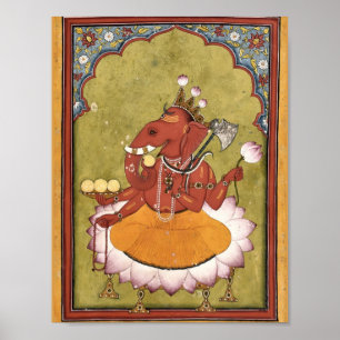 Antique Ganesh Poster