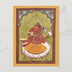 Antique Ganesh-utskrift Vykort