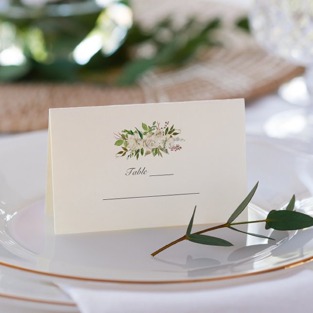 Antique Garden Botanical Bröllop Visitkort (Skapare uppladdad)