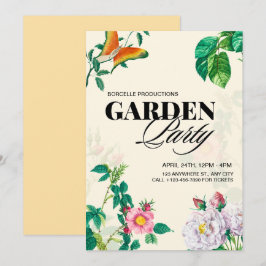 Antique Garden Party Inbjudningar