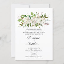 Antique Garden White Flowers Elegant bröllop