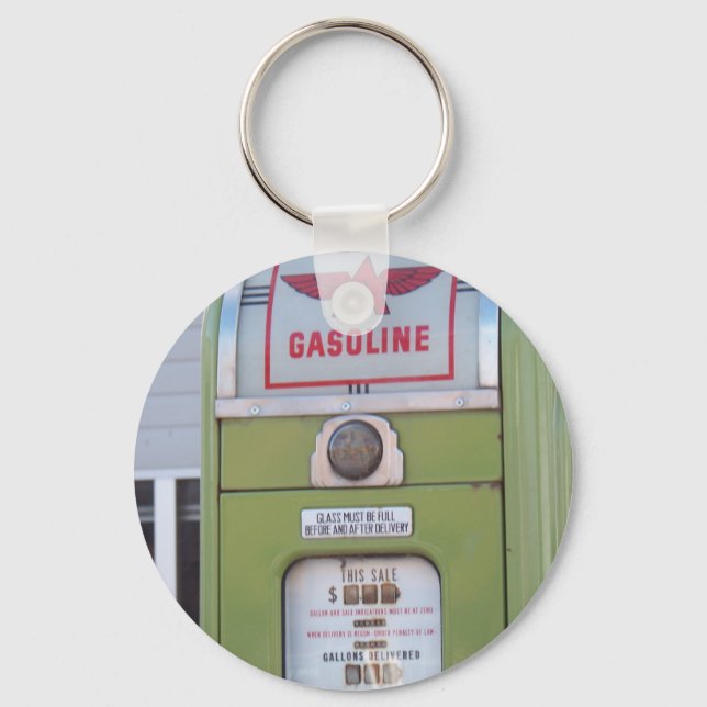 Antique Gas Pump Nyckelring (Framsida)