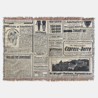 Antique German Newspaper Annons 1917 Filt