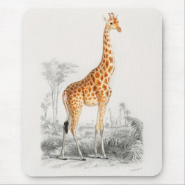 Antique Giraffe Natural History Skriv ut Orbigny Musmatta