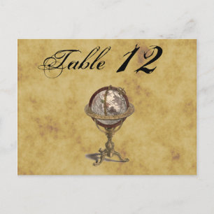 Antique Globe, Bordsnummer med tryckt BG