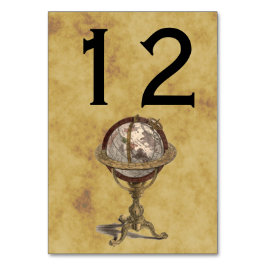 Antique Globe, Bordsnummer med tryckt BG