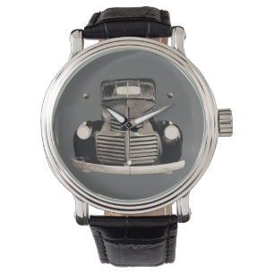 Antique GMC Lastbil Sketch Wrist Watch Armbandsur