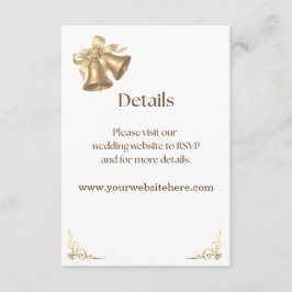 Antique Gold Bells Details Enclosure Tilläggskort
