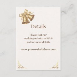 Antique Gold Bells Details Enclosure Tilläggskort