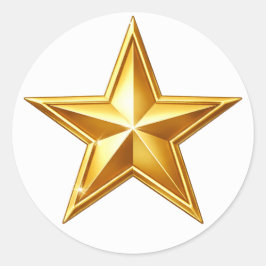 Antique Gold Star Envelope Seal Sticker Runt Klistermärke