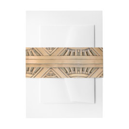 Antique Gold Wedding Band För Inbjudningskort