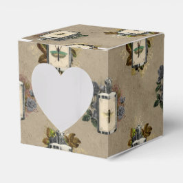 Antique Gotham Blommigt Witch Potion Flaska Favor Presentaskar