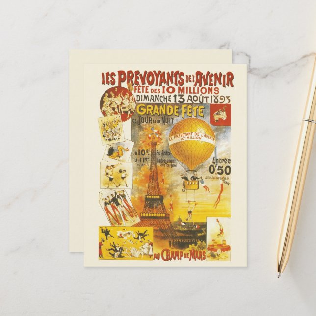 Antique Grand Fete Fair Poster (Fram/Back In Situ)