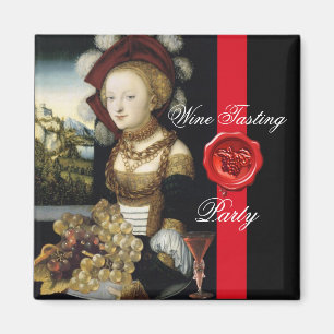 ANTIQUE GRAPE VINEYARD VIN TASTING PARTY VAX SEAL MAGNET