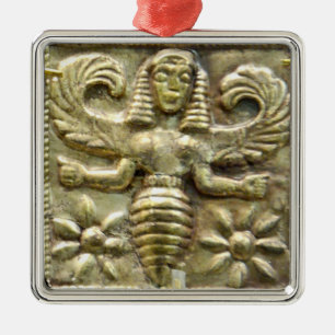 ANTIQUE GREEK HONEY BE GODDESS JULGRANSPRYDNAD METALL