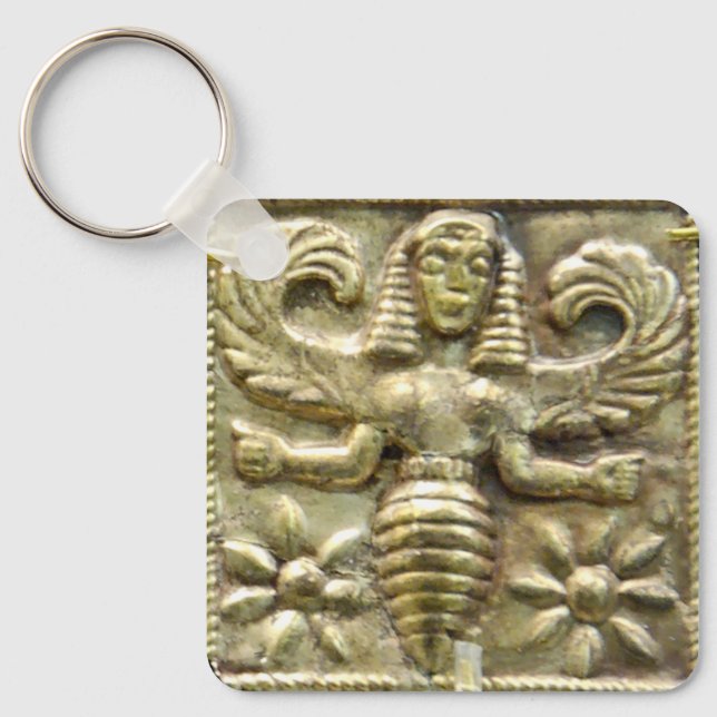 ANTIQUE GREEK HONEY BEE GODDESS NYCKELRING (Framsida)