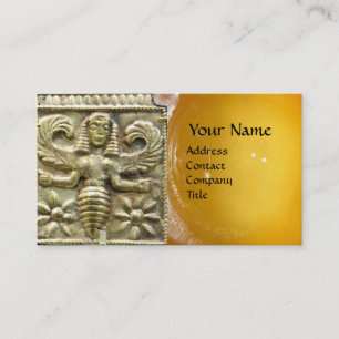 ANTIQUE GREEK HONEY BEE GODDESS VAX SEAL MONOGRAM VISITKORT