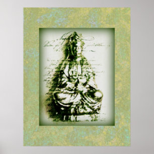 Antique Grönt Kwan Yin poster