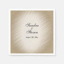 Antique Guld bröllopsinbjudan Pappersservett