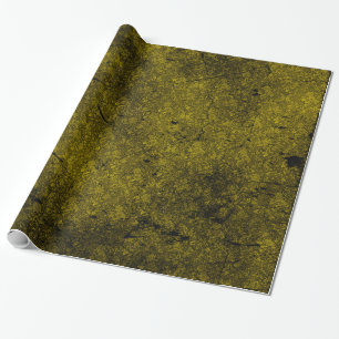 Antique Guld Distress Goth Damask Wrapping Papper Presentpapper