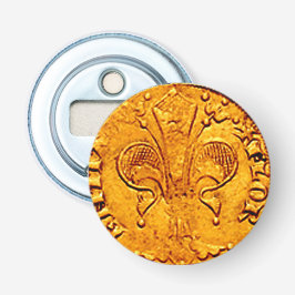 ANTIQUE GULD FLORENTINE FORINT FLASKÖPPNARE