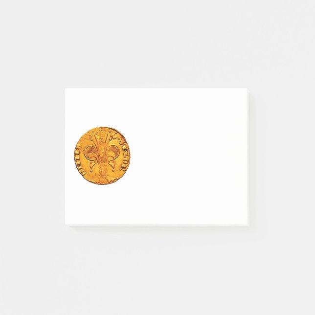 ANTIQUE GULD FLORENTINE FORINT POST-IT BLOCK (Framsida)