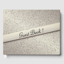 Antique Guld Glitter Guest Bok