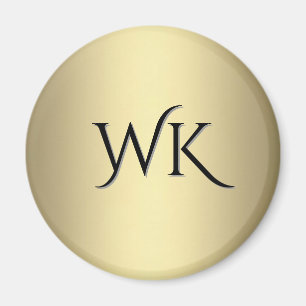 Antique Guld Monogram Magnet
