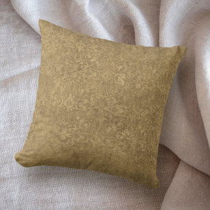 Antique Guld Shabby Damask Kudde