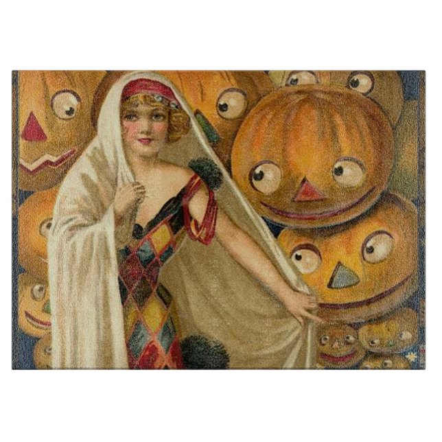 Antique Halloween Jack o lantern Costume Woman (Framsidan)