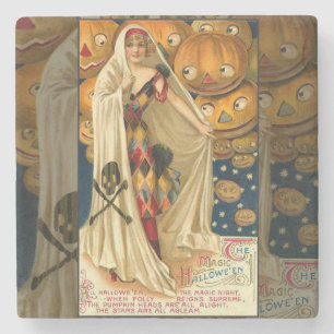 Antique Halloween Jack o lantern Costume Woman Stenunderlägg
