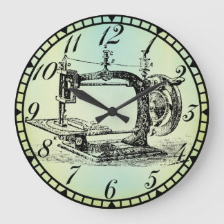 Antique Hand Crank Maskin Seom Room Clock v1 Stor Klocka