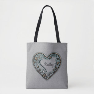 Antique Heart Tygkasse