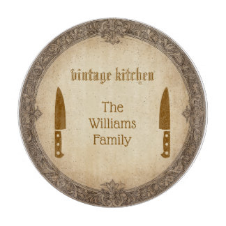 Antique Heirloom Glass Cutting Board