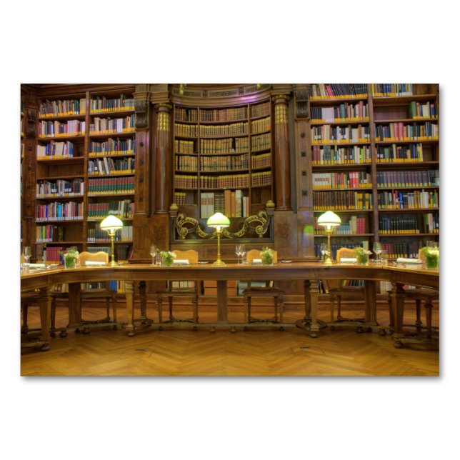 Antique Historical Bibliotek Bordsnummer (Framsidan)