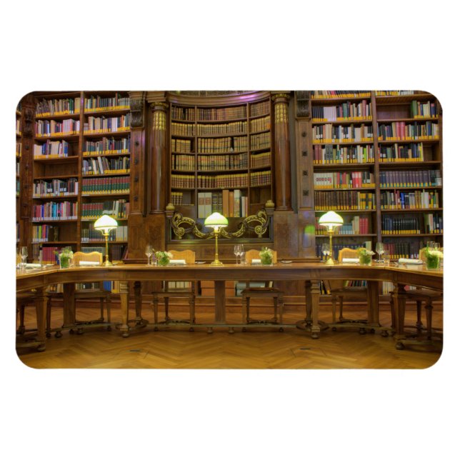 Antique Historical Bibliotek Magnet (Horisontell)