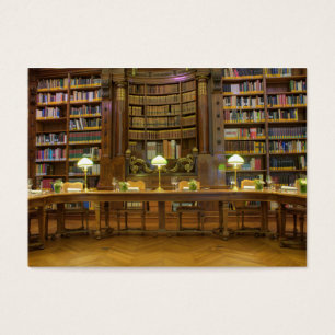 Antique Historical Bibliotek Visitkort