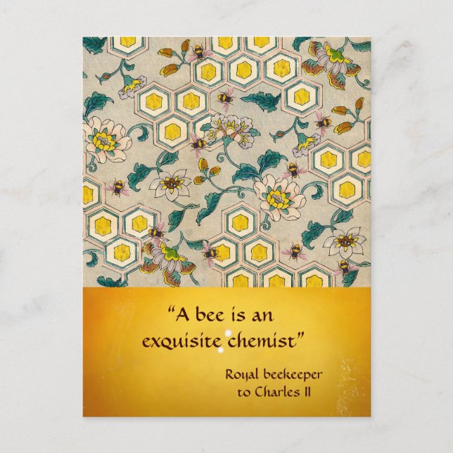 ANTIQUE HONEY BEE BEEKEEPER,KÖPPOSTKARD VYKORT (Framsida)